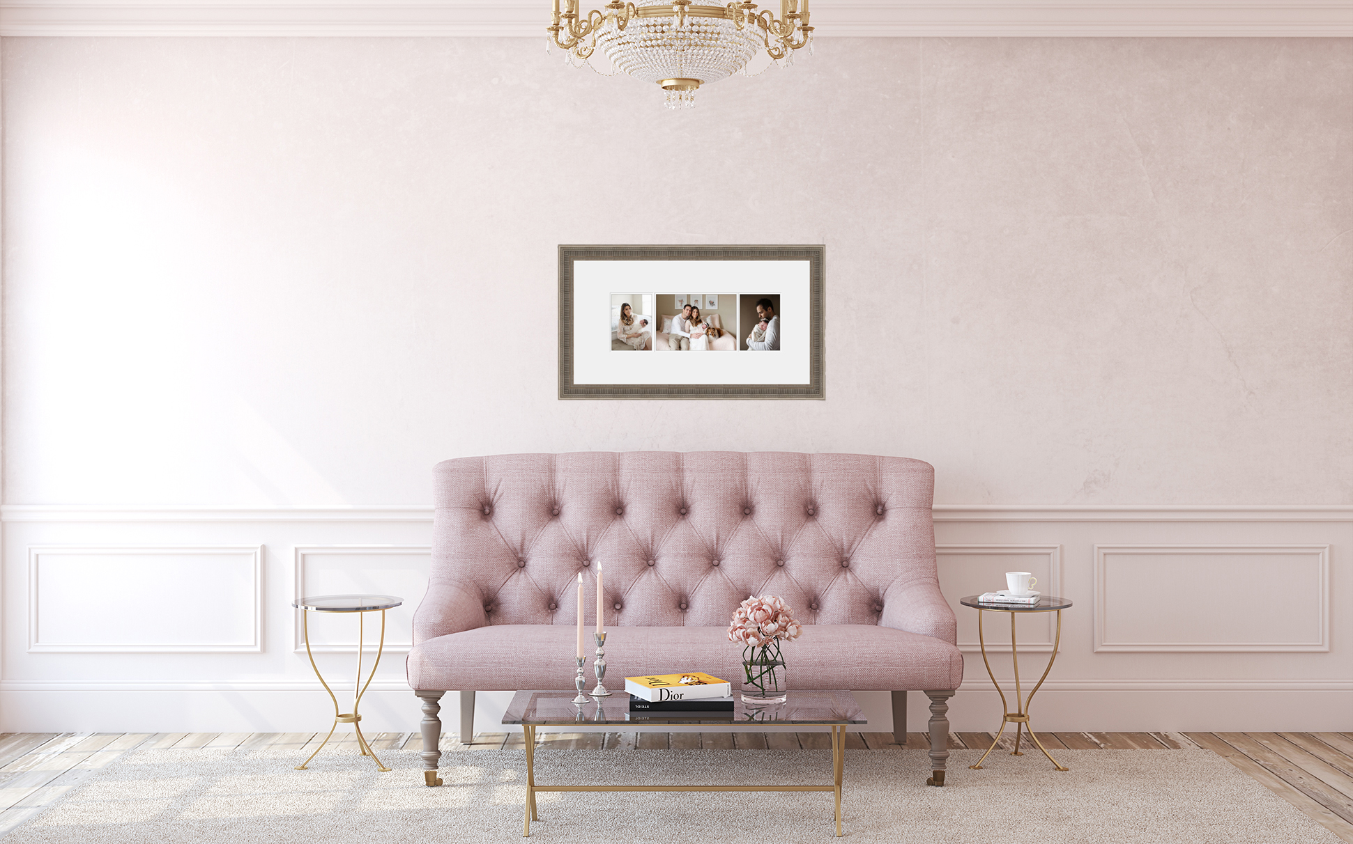 Framed Wall Art Newborn PIctures
