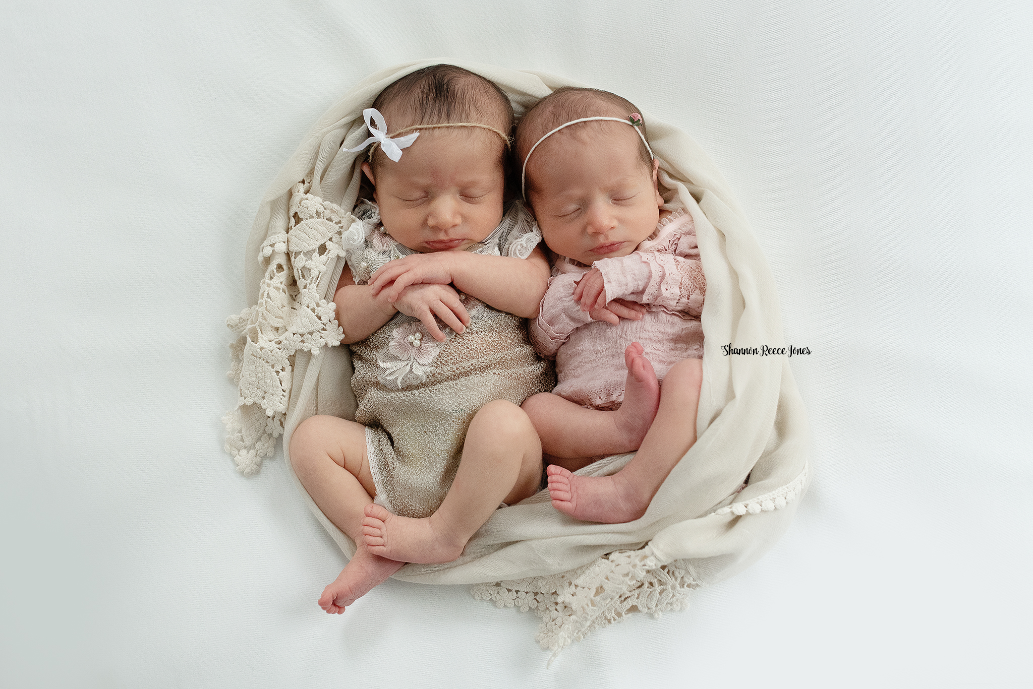 Twin Newborn Photography Session 