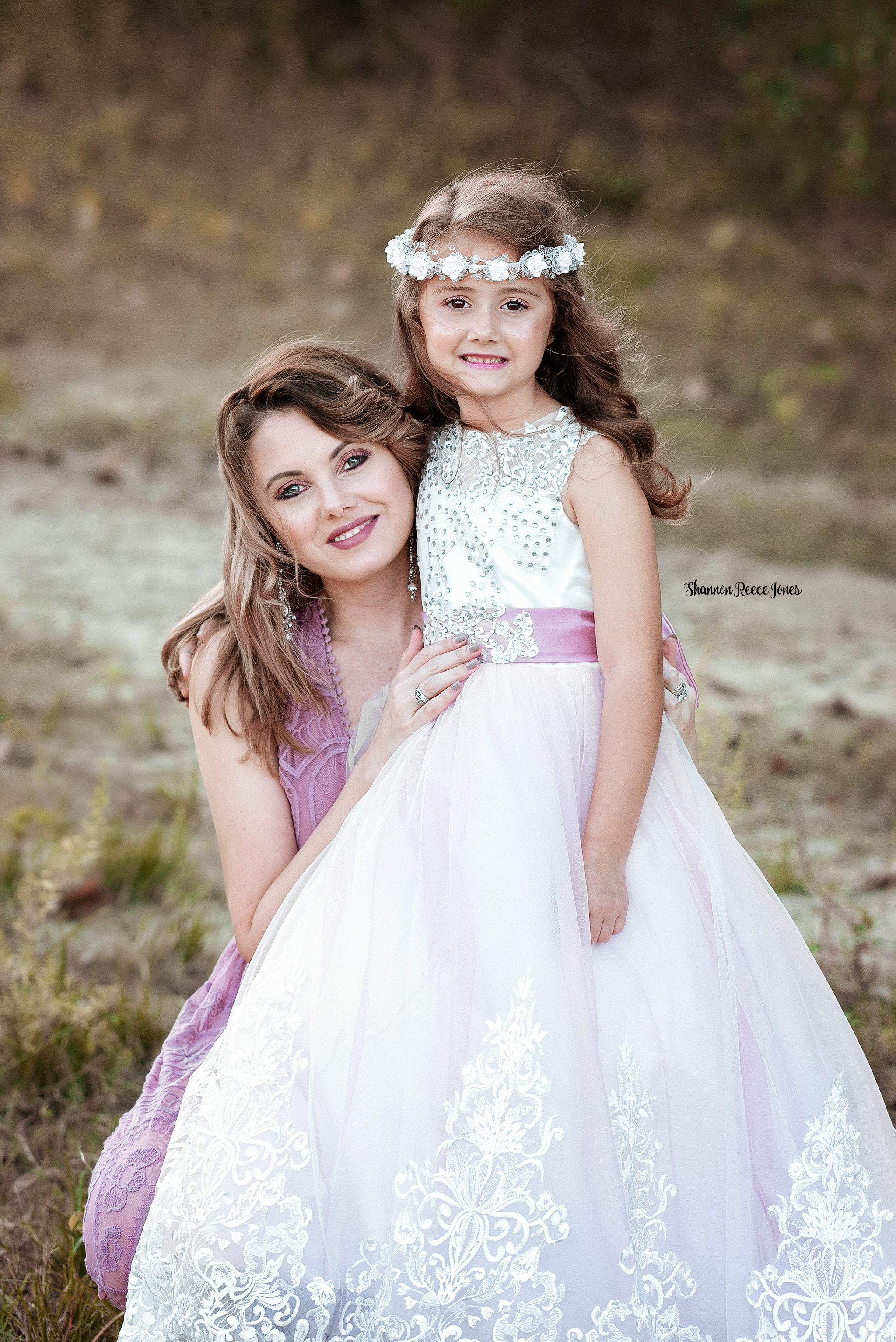 mother and daughter portrait photography spring tx