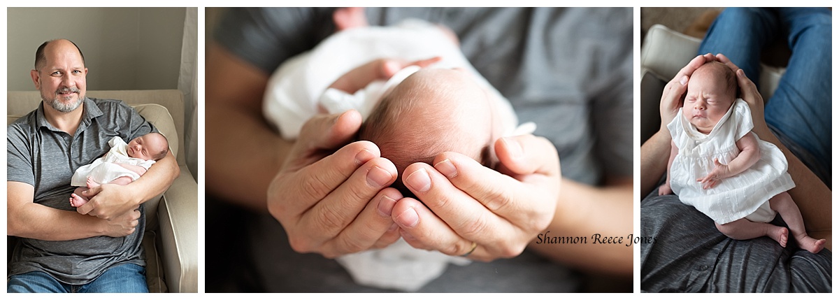 Dad with Baby | At Home Newborn Pictures 4