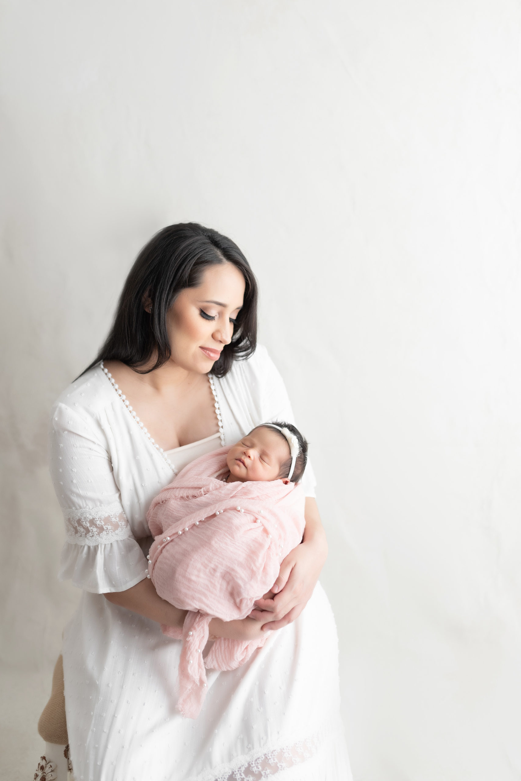 Studio Newborn Photography - Mom and Baby