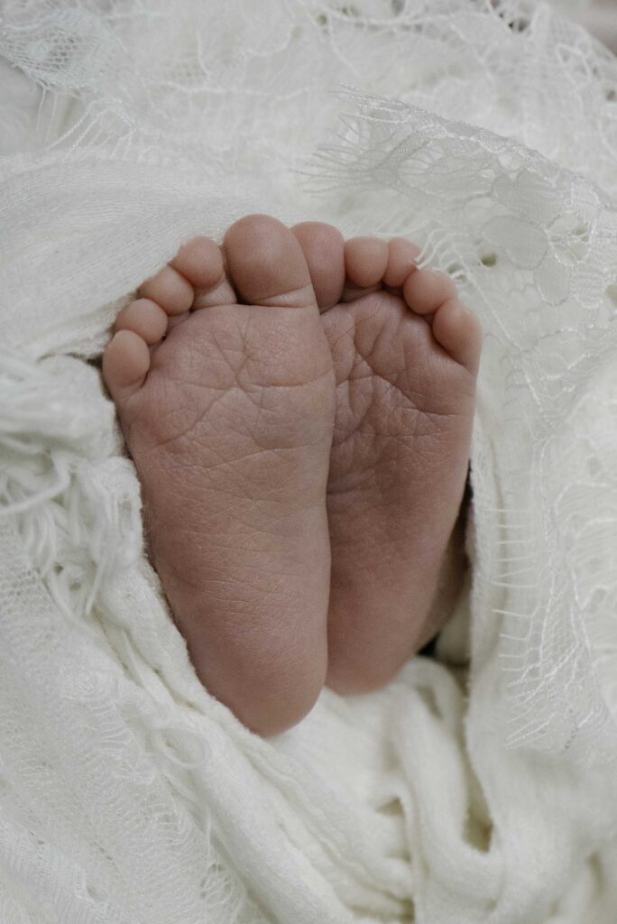 Newborn baby details photographed by Houston newborn photographer