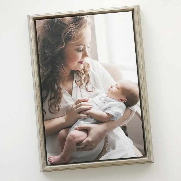 The Woodlands Newborn Photographer | Framed Canvas